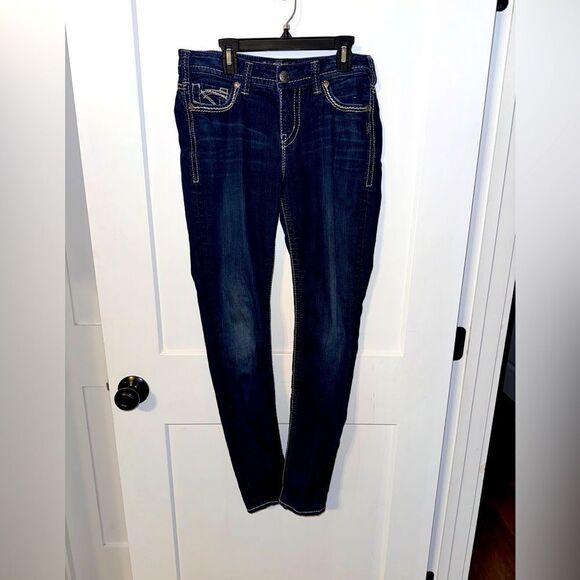 SILVER SUKI VERY SKINNY JEANS WOMEN - Picture 1 of 5